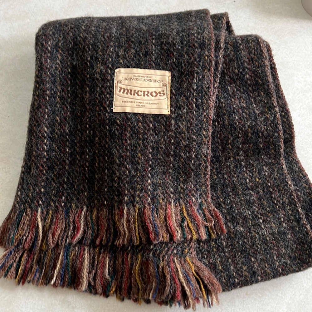 Wool Blanket Scarf from Ireland
